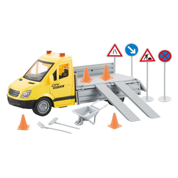 City Service Камион с пътни знаци City Maintenance